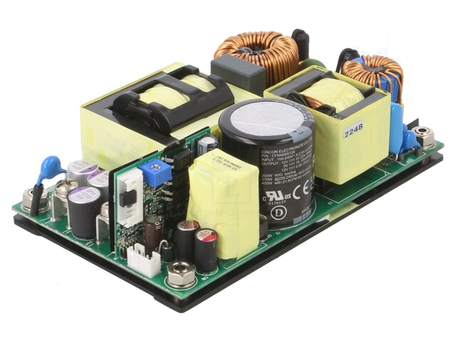 Voedingseenheid: schakelende; open; 370/400W; 80÷264VAC; 12VDC Voedingseenheid: schakelende; open; 370/400W; 80÷264VAC; 12VDC